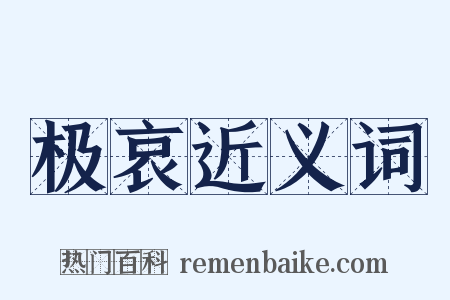 极哀近义词是什么意思的图片